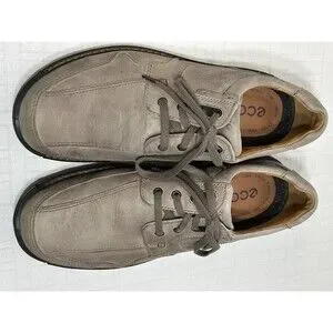 ECCO Light Shock Point Shoes Men Sz. 46 12-12.5 Gray Brown Leather Oxfords dress Ecco Men main image 4